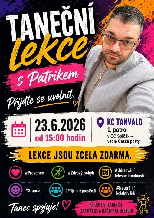Původní plakát tanečních lekcí